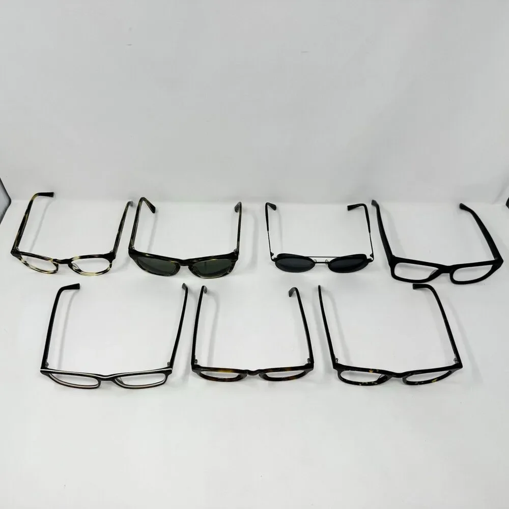 Warby Parker Lot of 7 Eyeglass Frames Percey Durand Brady Mixed Models